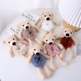 Plush bear elastic hair rope