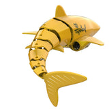 Remote control golden shark ship toy