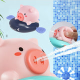 Bathroom toy playing piggy