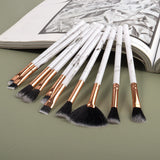 10-piece makeup brush