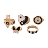 Luxury alloy ring set