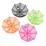 Black spider web fruit plate