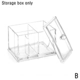 Opbergdoos van transparant wattenstaafje