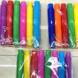 Plastic tube decompression toy