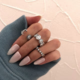 punk vintage ring set