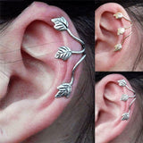 Wind leaf earring clip