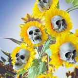 Sunflower skull decoration