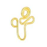 Non-perforated false nose ring