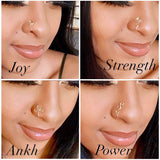 Non-perforated false nose ring