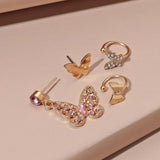 Butterfly non-pierced earrings