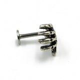 Devil hand lip ring earrings