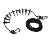 Adjustable anti-skid roof lanyard