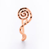 False perforated spiral nose ring