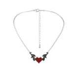 Red Heart Angel Pendant