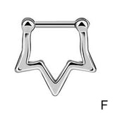 Skull stainless steel nose ring