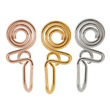 False perforated spiral nose ring