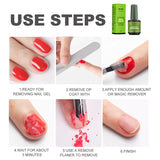 Gel nail makeup remover