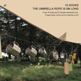 Adjustable anti-skid roof lanyard