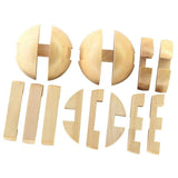 Wooden toy Luban lock