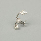 Wind leaf earring clip