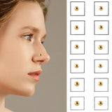 Magnet ear studs and nose studs