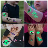 Demon fluorescent tattoo sticker
