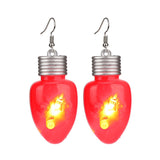 Christmas LED luminous earrings