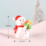 Christmas snowman viewing snow pot