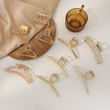 Hollow metal hair claw