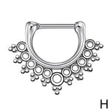 Skull stainless steel nose ring