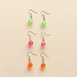 Creative 3D Dice Earrings
