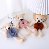 Plush bear elastic hair rope