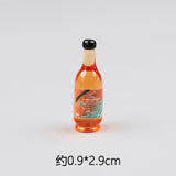 Mini wine bottle decoration