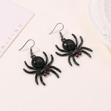 Spider drop earrings