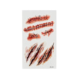 Zombie Scar Tattoo Sticker