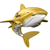 Remote control golden shark ship toy