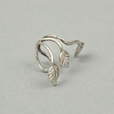 Wind leaf earring clip
