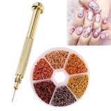 Nail nails pierced dangling nail decoration