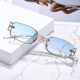 Retro metal ring sunglasses