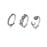 punk vintage ring set