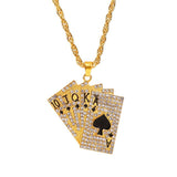 Playing Card Pendant Necklace