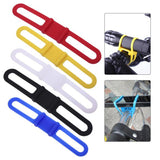 Bicycle flashlight bandage clip