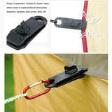 Camping tarpaulin tent clip