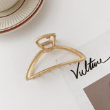 Hollow metal hair claw