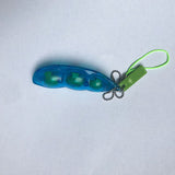 New transparent pea keychain