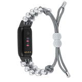 New braided pearl watch wristband