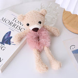Plush bear elastic hair rope