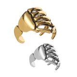 Skull hand ear clip