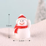 Christmas snowman viewing snow pot