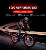Bicycle valve cap light